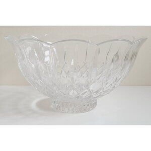 King Edward footed bowl by Gorham Crystal Decorative Centerpiece Bowl *Fair*